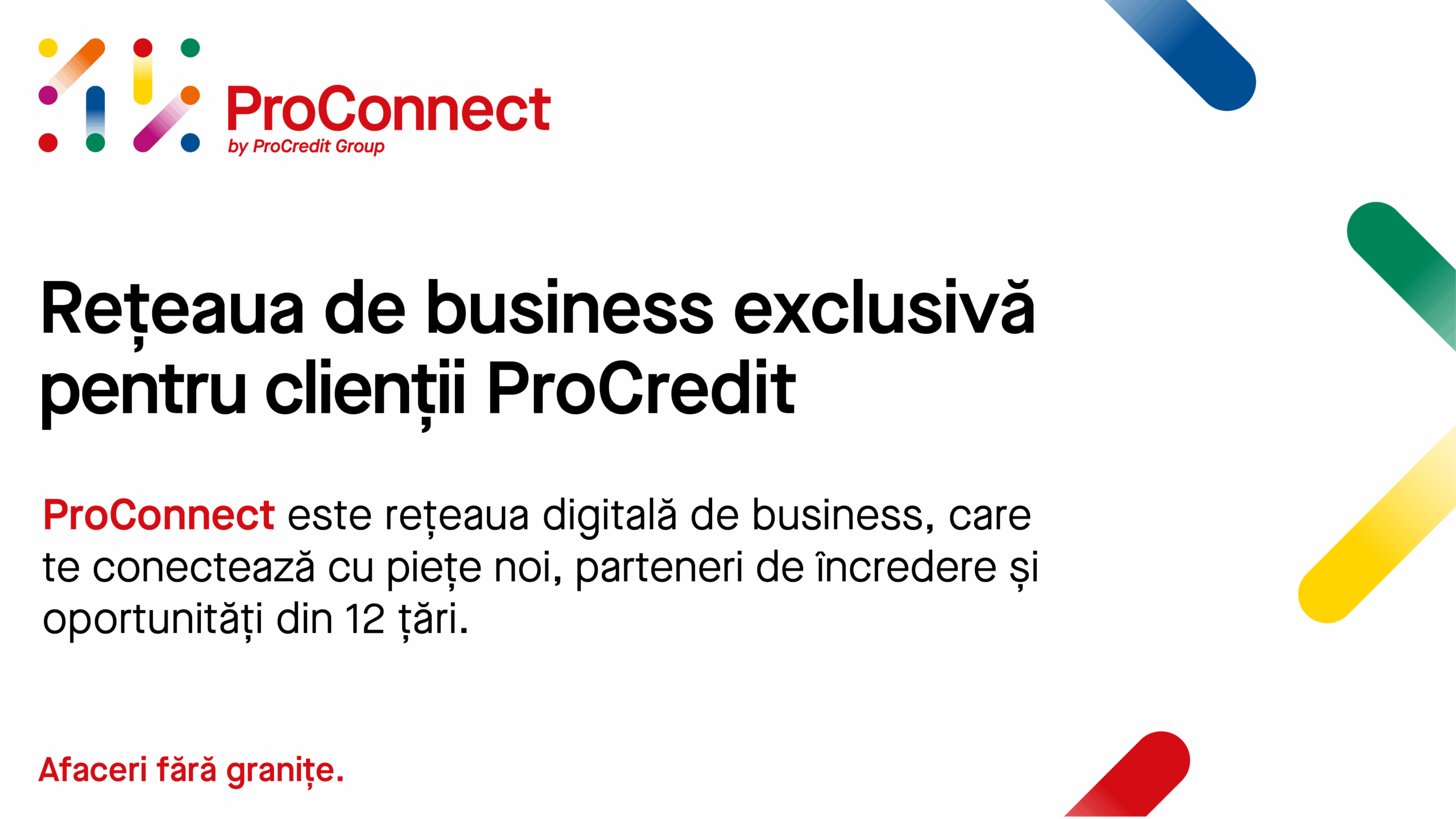 ProCredit lansează ProConnect – singura rețea digitală de business networking din Europa de Sud-Est și de Est